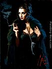 Fabian Perez Blue Rabbit Lucy painting